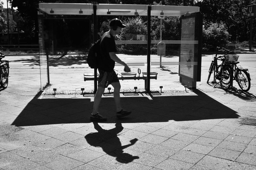 Silhouette at The Bus Stop